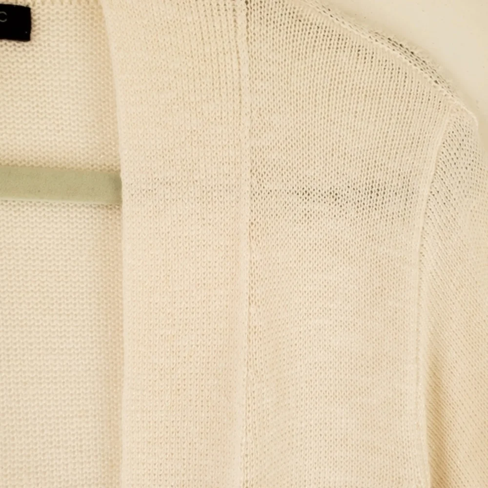 Banana Republic‎ Long Ivory Knit Open Sweater Wrap Size Small Women